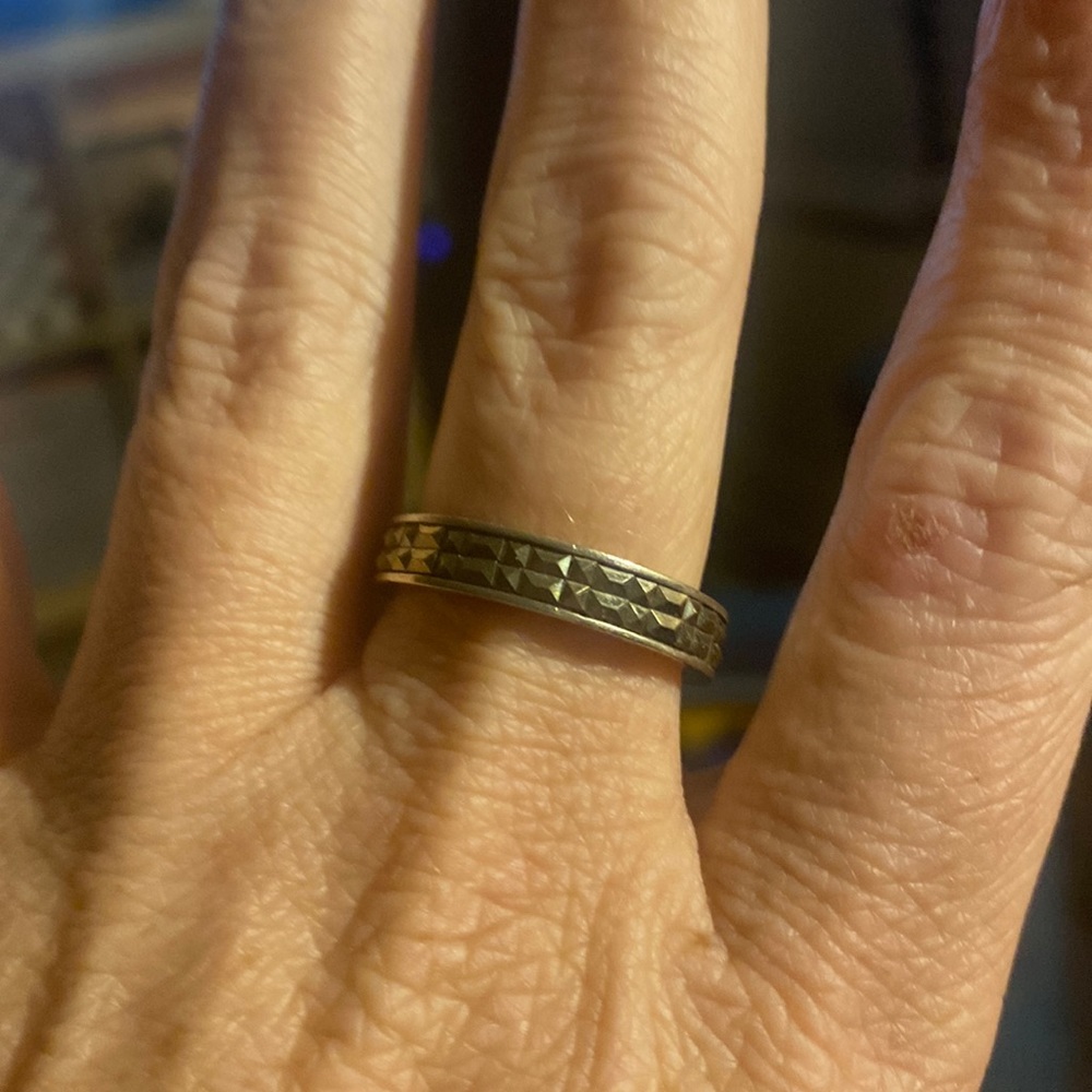 Silver Marcasite Ring, Size 10